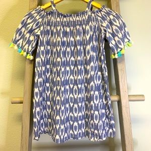 Girls peek a boo shoulder dress